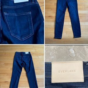 Everlane womens the high rise skinny jeans sz 26R dark wash stretch denim